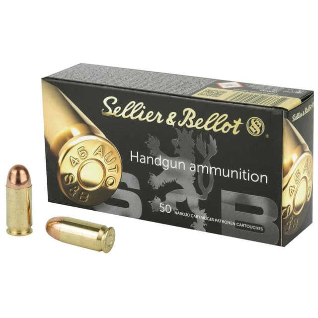 Sellier & Bellot 45 ACP 230gr FMJ 50rd Box