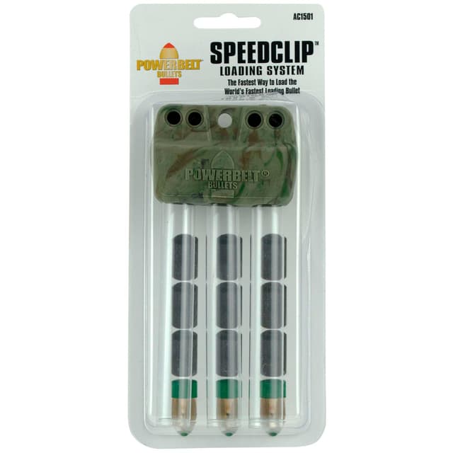 PowerBelt Bullets AC1501 SpeedClip Loader 50 Cal Green Plastic Capacity 3