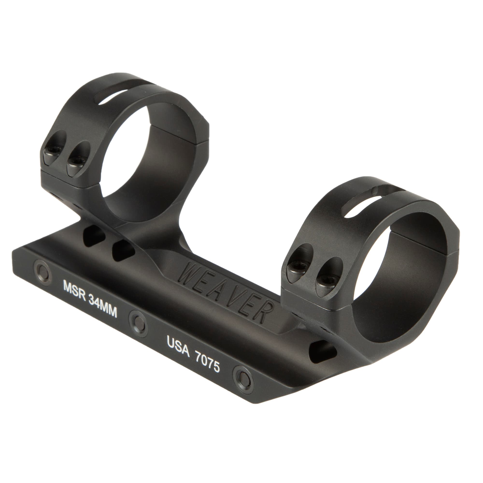Weaver 34mm Fixed MSR Mount Forward Cantilever Picatinny Matte