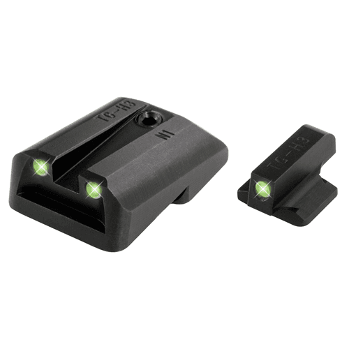 TruGlo TG231N1 Tritium Black | Green Tritium Front Sight Green Tritium Rear Sight