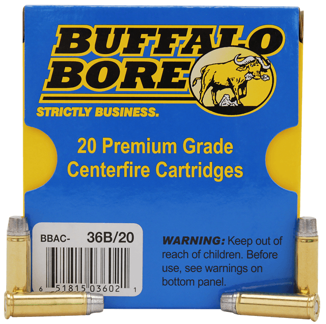 Buffalo Bore Ammunition 36B20 Heavy Strictly Business 32H&R Mag +P 130gr Hard Cast 20 Rounds