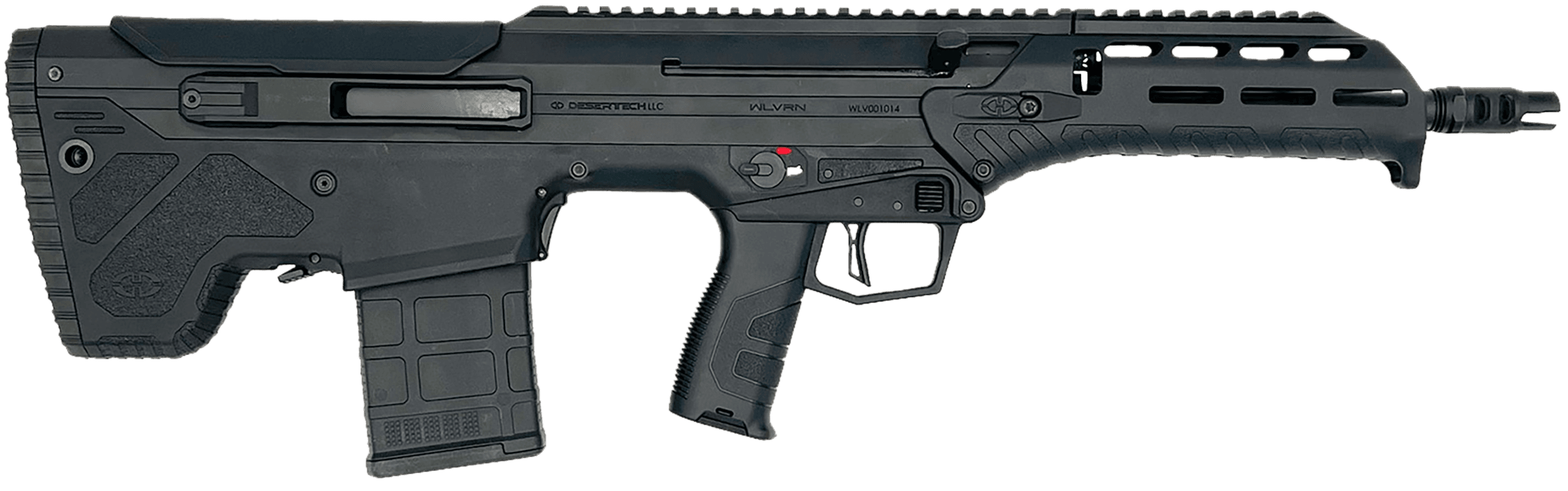 Desert Tech WLVRFD1630B WLVRN 300 Blackout 30+1 16" Black Steel Threaded Barrel, Black Hard Coat Anodized Picatinny Rail Aluminum Receiver, M-LOK Handguard, Black Polymer Chassis, Ambidextrous