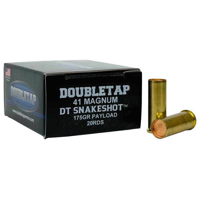 Double Tap DT Snake Shot Handgun Ammunition .41 Mag 175gr #9 Shot 20/ct