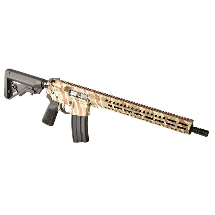 Sons of Liberty Gun Works M4 Exo3 5.56 NATO 16in 30 Round Desert Tiger Stripe