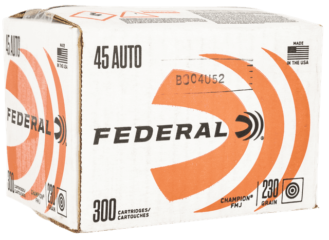Federal Champion Training 45 ACP Full Metal Jacket 230 Grain 300 Rounds