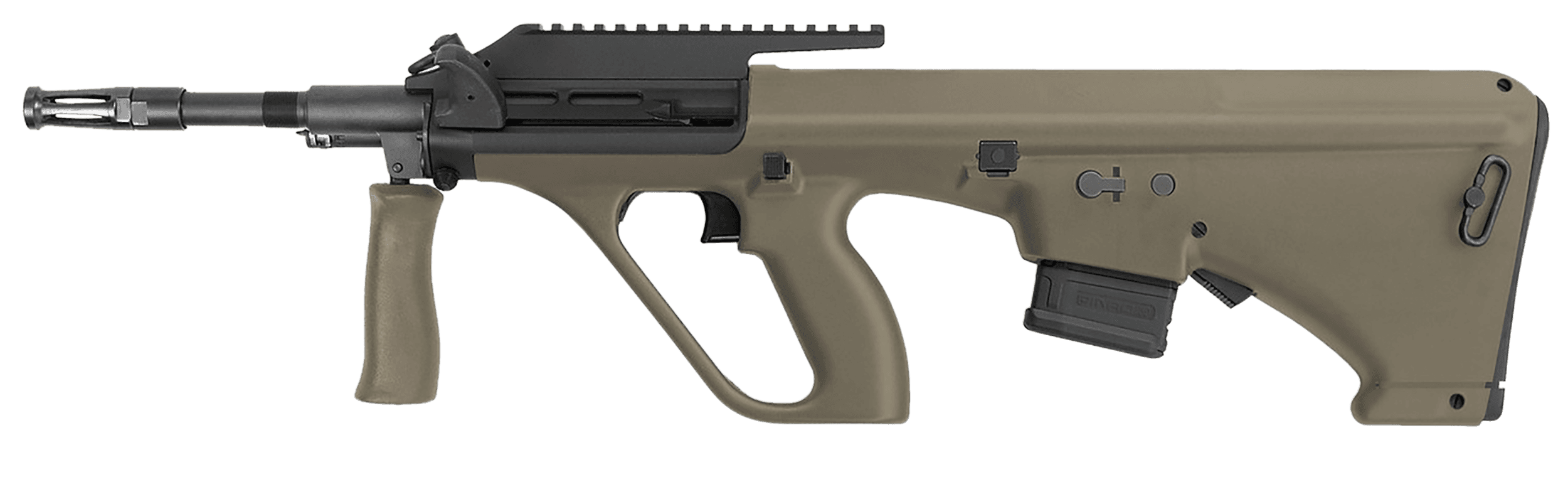 Steyr Arms AUGM1MUDNATOLCA AUG A3 M1 *CA Compliant 5.56x45mm NATO 10+1 20" Black Steel Barrel, Black Picatinny Rail Aluminum Receiver, Mud Synthetic Bullpup Stock, Mud Polymer Grip, NATO Mag