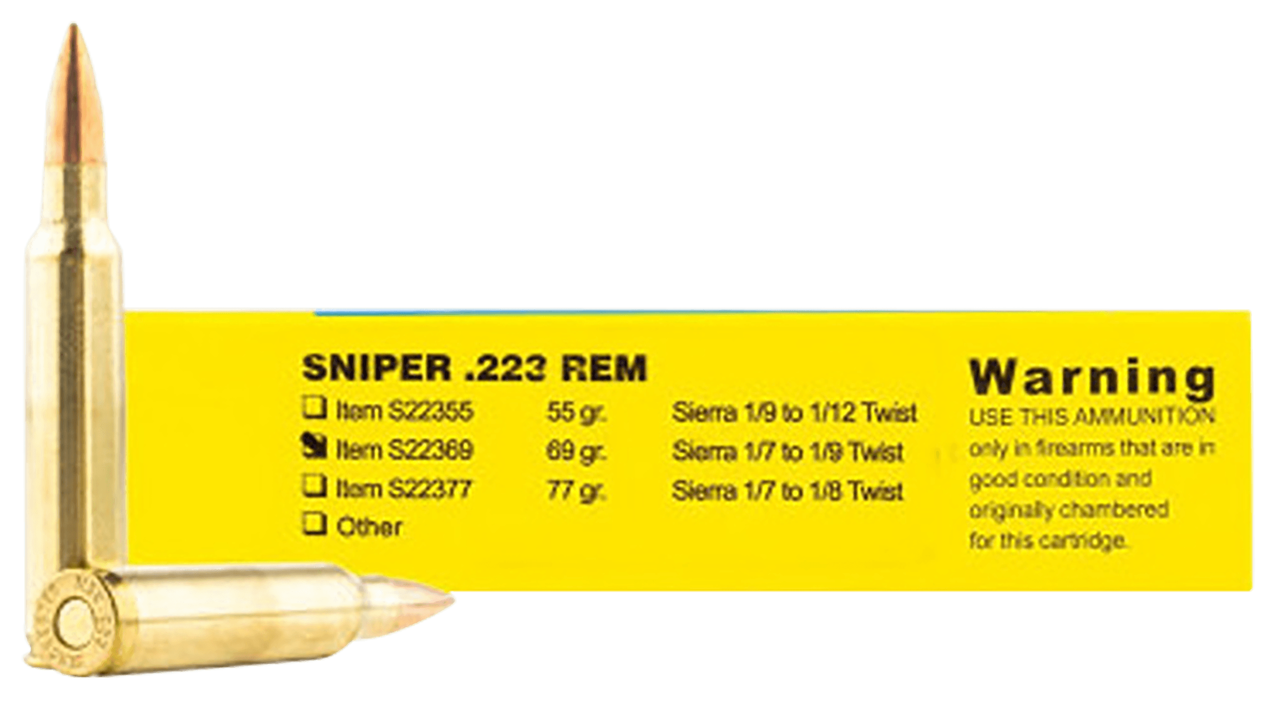 Buffalo Bore Ammunition S2236920 Sniper Strictly Business 223Rem 69gr Hollow Point Boat Tail 20 Rounds