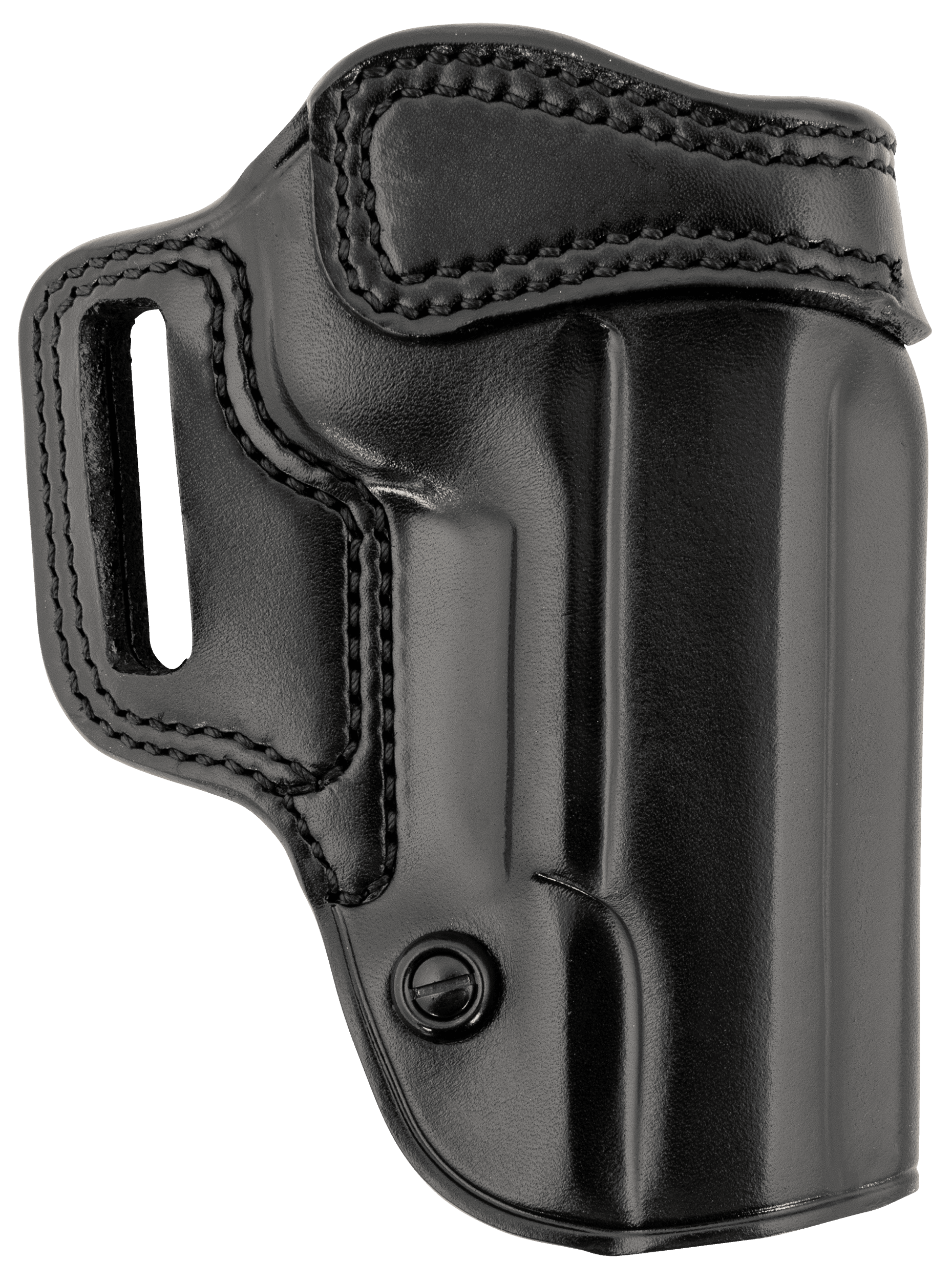 Galco AV212RB Avenger OWB Black Leather Fits 1911 5" Belt Slide, Right Hand