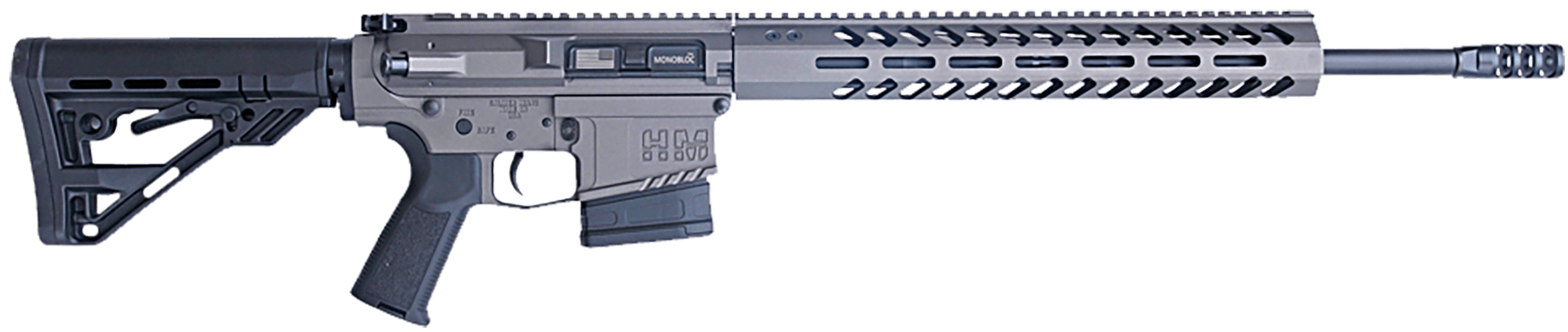 HM Defense HM1065 Avenger 6.5 Creedmoor 10+1 20" Black Cerakote Match Grade Barrel, Tungsten Gray Cerakote 14" Picatinny Rail Aluminum Receiver, Black Synthetic Mil-Spec HM Stock, Black Polymer Grip