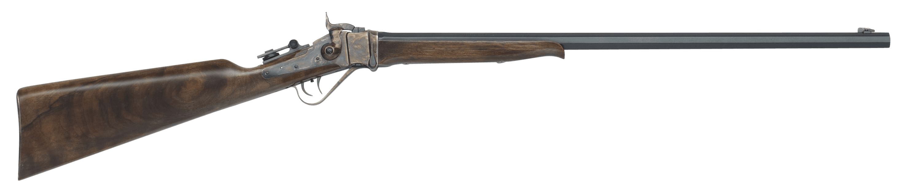 Taylors & Company 220072 Half-Pint Sharps 30-30 Win Caliber with 1rd Capacity, 26" Blued Barrel, Color Case Hardened Metal Finish & Walnut Stock (Full Size)