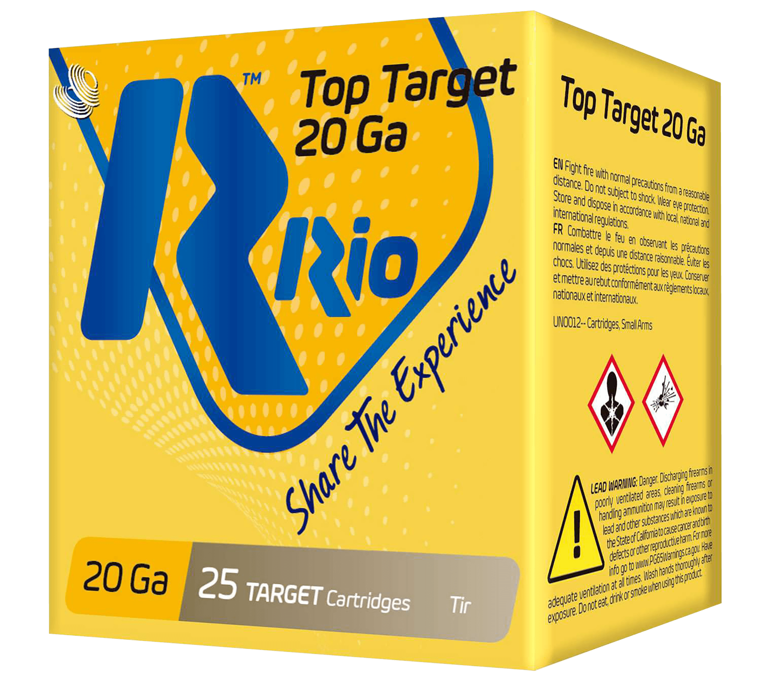 Rio Ammunition TT209 Top Target 20 Gauge 2.75" 7/8 oz 9 Shot 25 Rounds