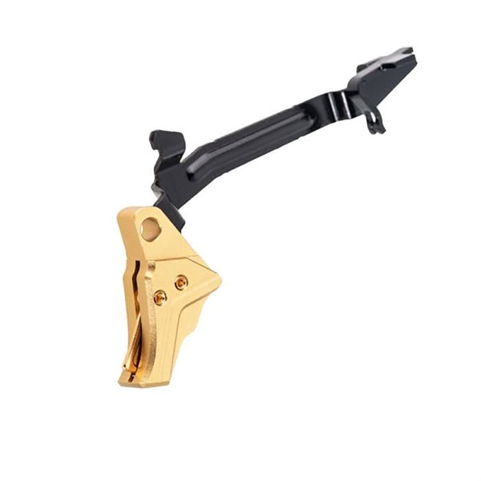 Tyrant Designs Itts Trigger with Bar Glock Gen 4 Gold Shoe
