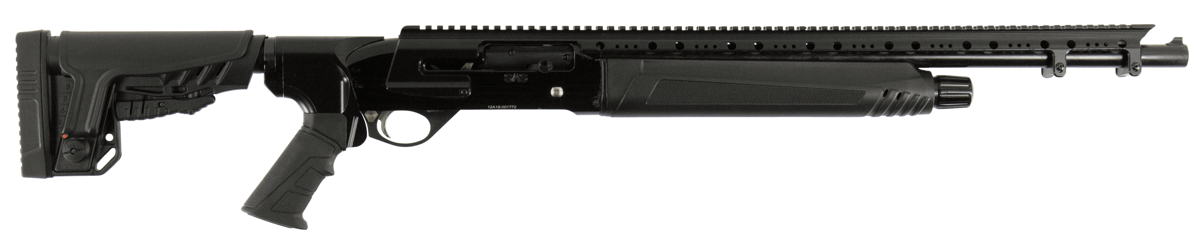 Hatfield SAS 12GA, 20in. Barrel, 4rd, 4 pos. Adj. Stock & Pistol Grip - Black (USA12T)
