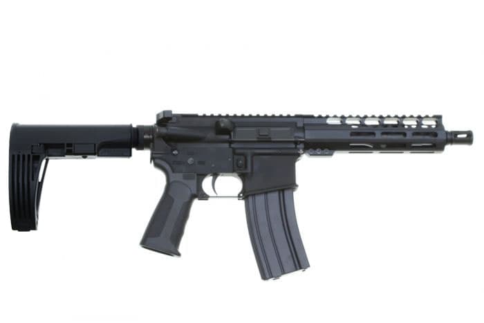 CBC PS2 Forged Aluminum AR Pistol - Black | .223 Wylde | 7.5" barrel | 7" M-LOK Rail | Tailhook MOD 2 Brace