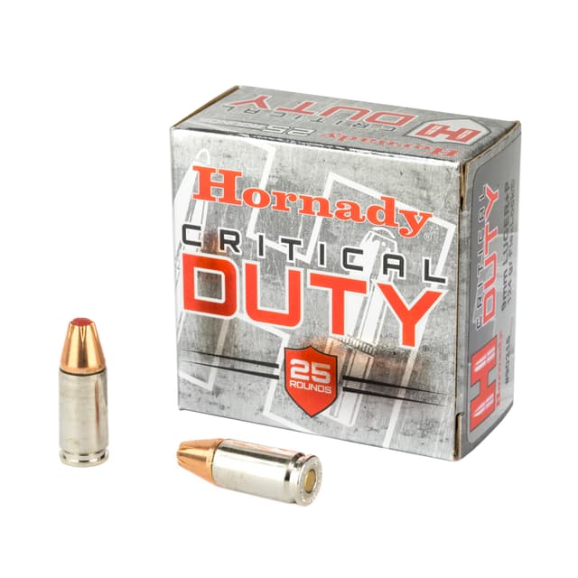Hornady Critical Duty Handgun Ammo 9mm +P 124 gr. Flexlock 25 rd.
