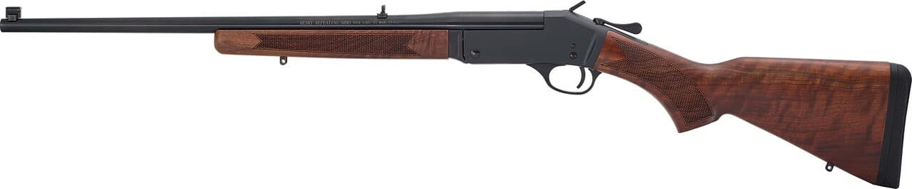 Henry H015223 Single Shot 223 Rem Caliber with 1rd Capacity, 22" Barrel, Overall Blued Metal Finish & American Walnut Stock, Right Hand (Full Size)