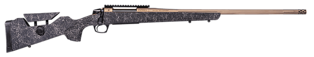 CVA CR3953F Cascade Long Range Hunter Full Size 308 Win 22" Smoked Bronze Cerakote Steel Threaded Barrel, Black w/Smoked Bronze Web Synthetic Stock