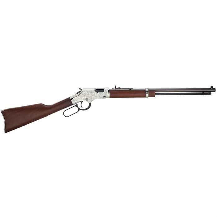 Henry H004SEM Silver Eagle 22 WMR 20.5 Inch 12 Round Nickel-Plated Steel Receiver
