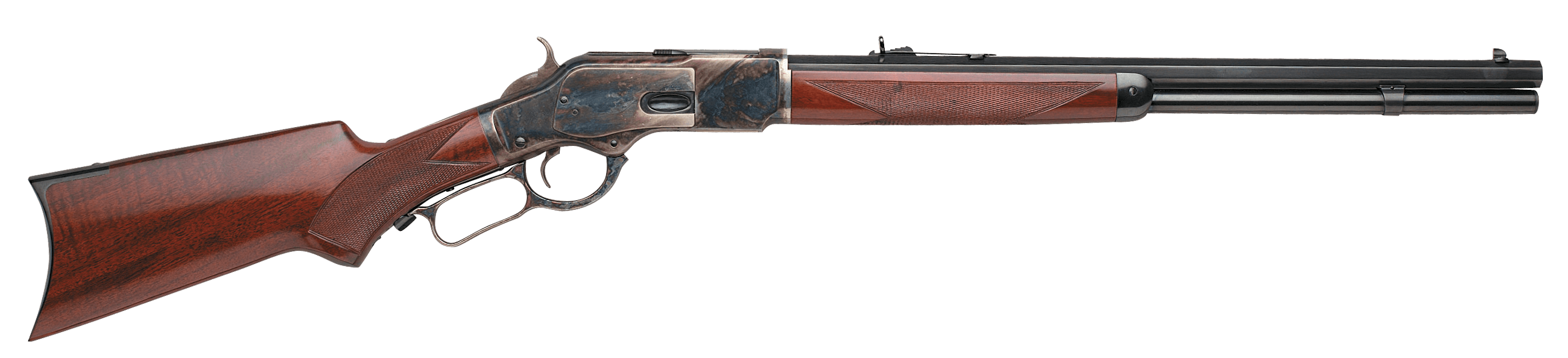 Taylors & Company 550175DE 1873 Taylor Tuned 357 Mag 10+1 20" Octaon Barrel Walnut Fixed Pistol Grip Stock Color Case Hardened