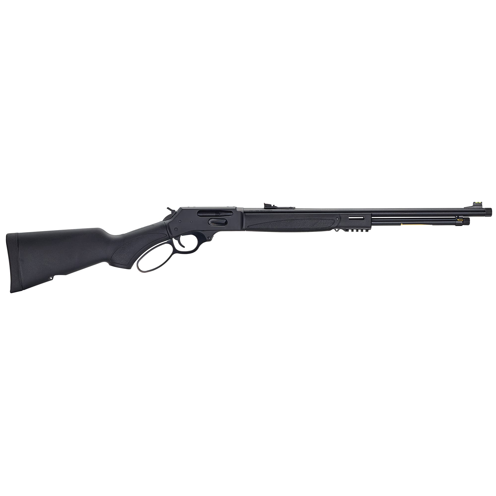 Henry H009X-360BH X Model Full Size 360 Buckhammer 5+1 21.37" Blued Steel Barrel, Blued Drilled & Tapped Stainless Steel Receiver, Fixed Black Synthetic Stock, Right Hand