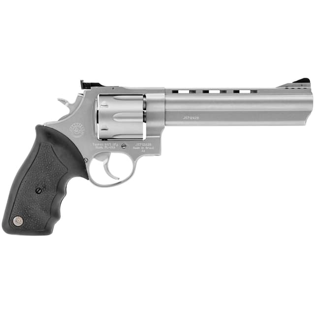 Taurus 44 Revolver - Stainless Steel | .44 Mag | 6.5" Barrel | 6rd | Rubber Grip | Ported Barrel