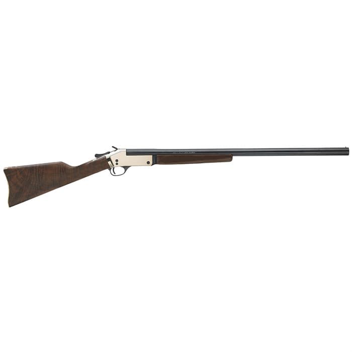 Henry H015B12 Single Shot 12 Gauge 28 Inch Round Barrel Polished Brass Walnut