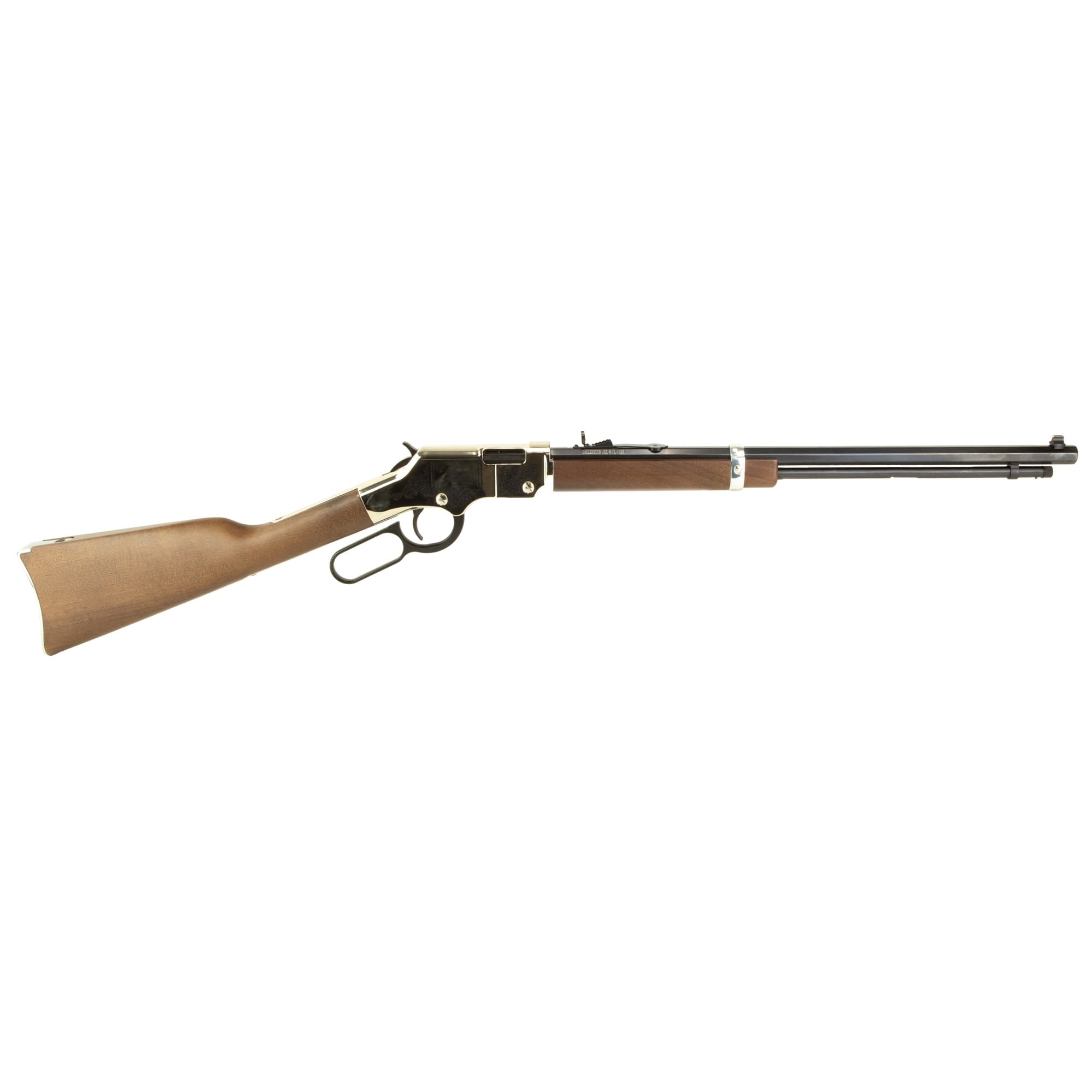 Henry Golden Boy Silver Rifle 22 LR 20 in. Engraved Nickle/Walnut 16 rd.