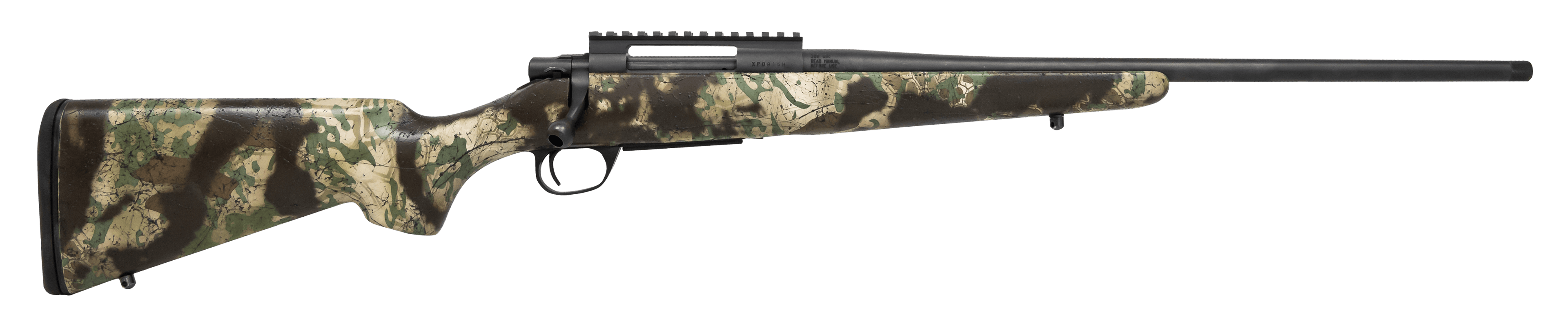 Howa HCSL308KOT M1500 Super Lite Full Size 308 Win 5+1 20" Blued Threaded Barrel, Blued Picatinny Rail Steel Receiver, Kryptek Obskura Fixed Synthetic Stock