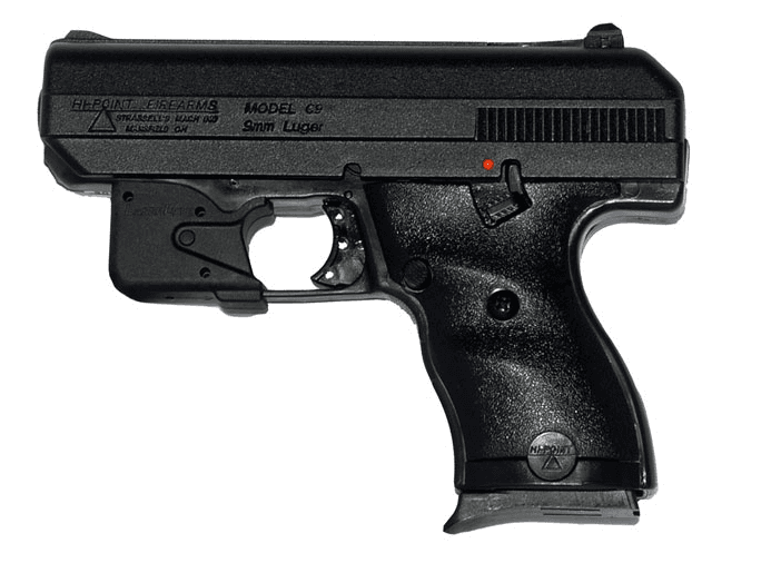 Hi-Point C9 9mm 3.5" Barrel 8 Rounds Polymer Finish LaserLyte Trigger Guard Mount
