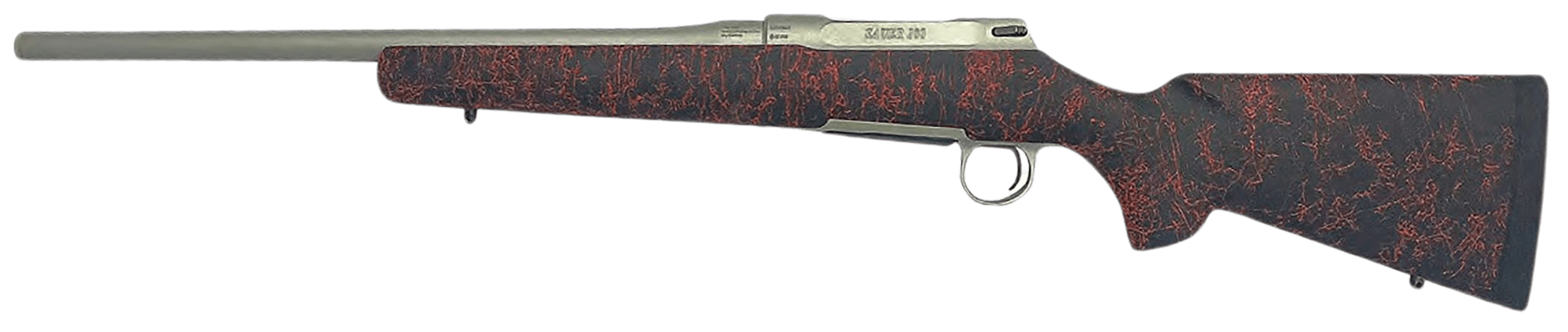 Sauer 80118098 100 Silver XT Sports South Exclusive, Full Size 308 Win 5+1 22" Stainless Steel Cerakote Barrel, Stainless Cerakote Drilled & Tapped Steel Receiver, Black HS Precision Synthetic Stock