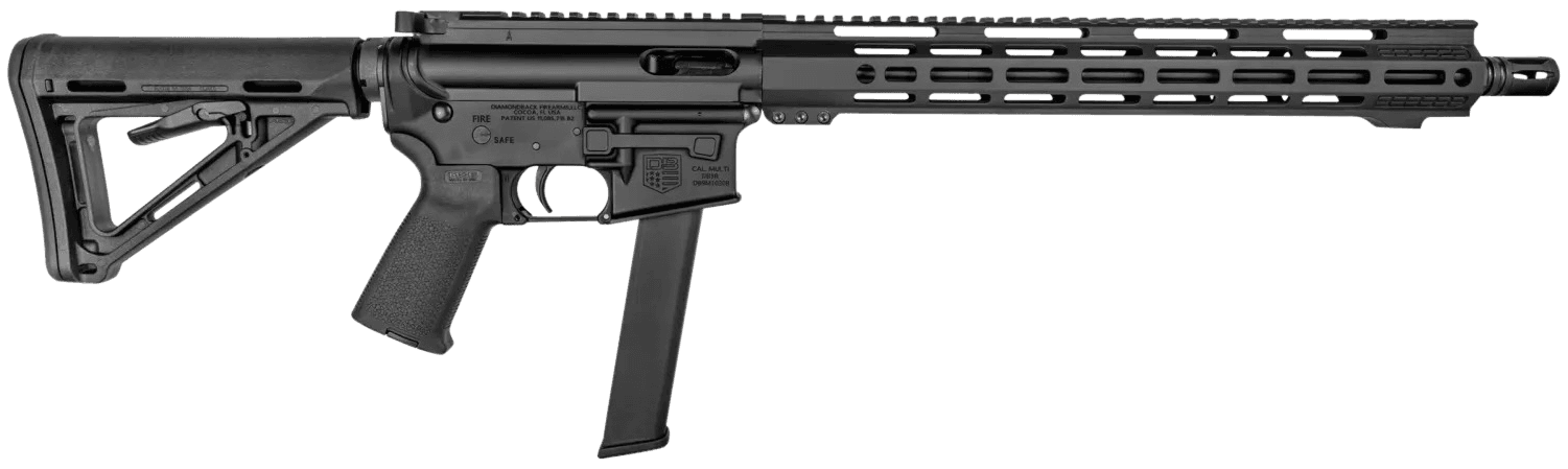 Diamondback DB9R 9mm Luger 16 in 32+1 Rounds Blued Black Finish