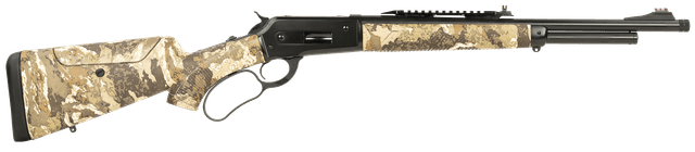 Taylors & Company 210317 1886 Journey 45-70 Gov 5+1 19" Threaded, Black Cerakote Barrel/Rec, Camo Furniture, Adj. Cheekrest Stock, Fiber Optic Sight with Optic Mount, Scope Mount