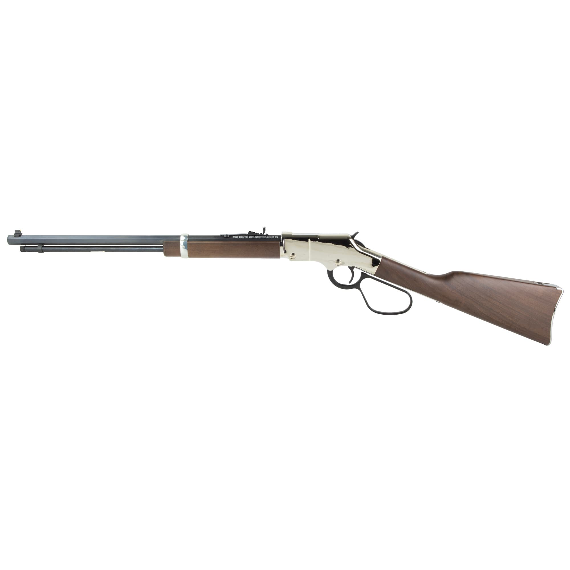 Henry H004SL Golden Boy Silver 22 LR 20 Inch 16 Rounds Nickel-Plated Walnut