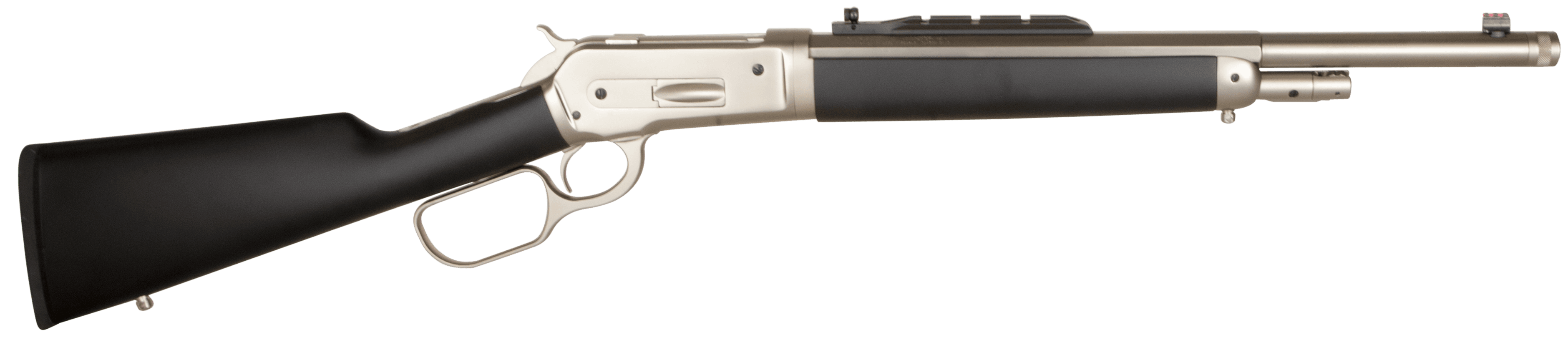 Taylors & Company 220090 1886 Ridge Runner Take Down 45-70 Gov Caliber with 4+1 Capacity, 18.50" Barrel, Matte Chrome Metal Finish & SoftTouch Black Synthetic Stock (Full Size)