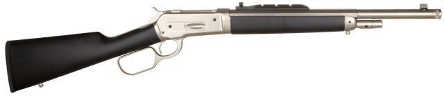 Taylors & Company 220090 1886 Ridge Runner Take Down 45-70 Gov Caliber with 4+1 Capacity, 18.50" Barrel, Matte Chrome Metal Finish & SoftTouch Black Synthetic Stock (Full Size)