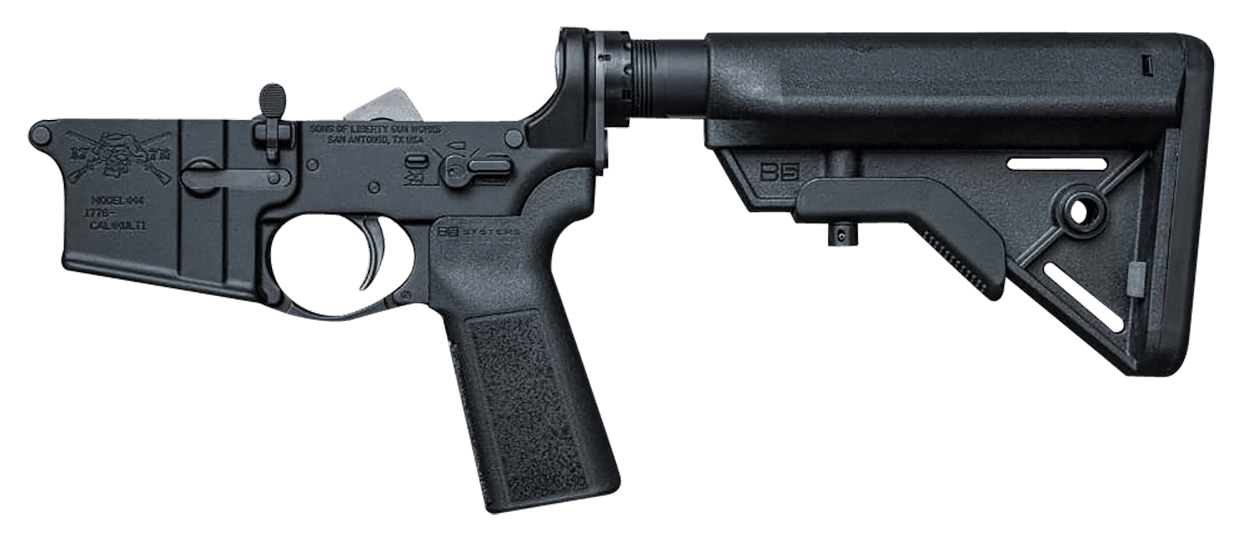 Sons of Liberty Gun Works M4 Lower A5 Multi Caliber 5.56 NATO Anodized Finish