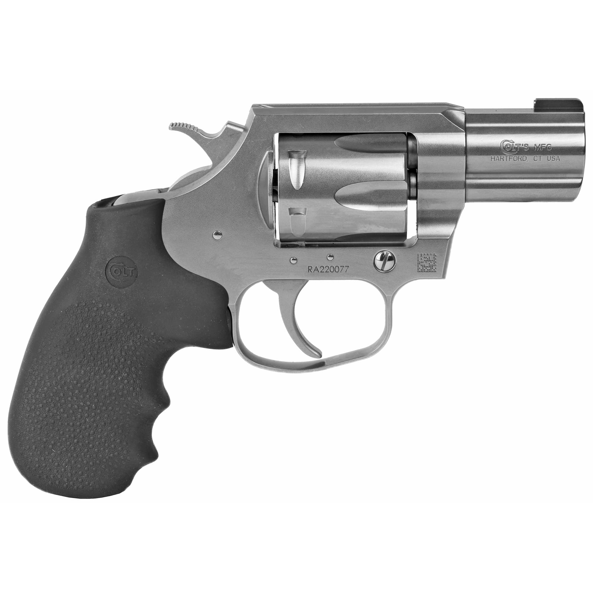 Colt King Cobra Carry .357 Magnum 2 in 6 rd Brushed Stainless Hogue Rubber Grips Bobbed Hammer