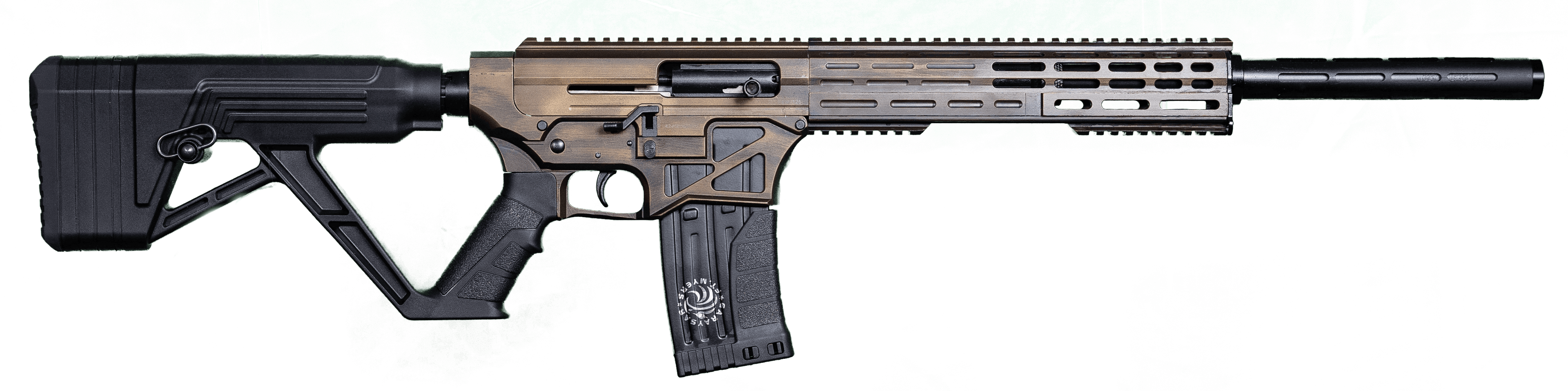 Garaysar Ft. Myers FEAR125BB FEAR-125 AR-Style 12 Gauge with 20" Barrel, 5+1 Capacity, Bronze Battleworn Metal Finish, Black Synthetic Stock & Polymer Grip Includes 2 Magazines, Hard Case