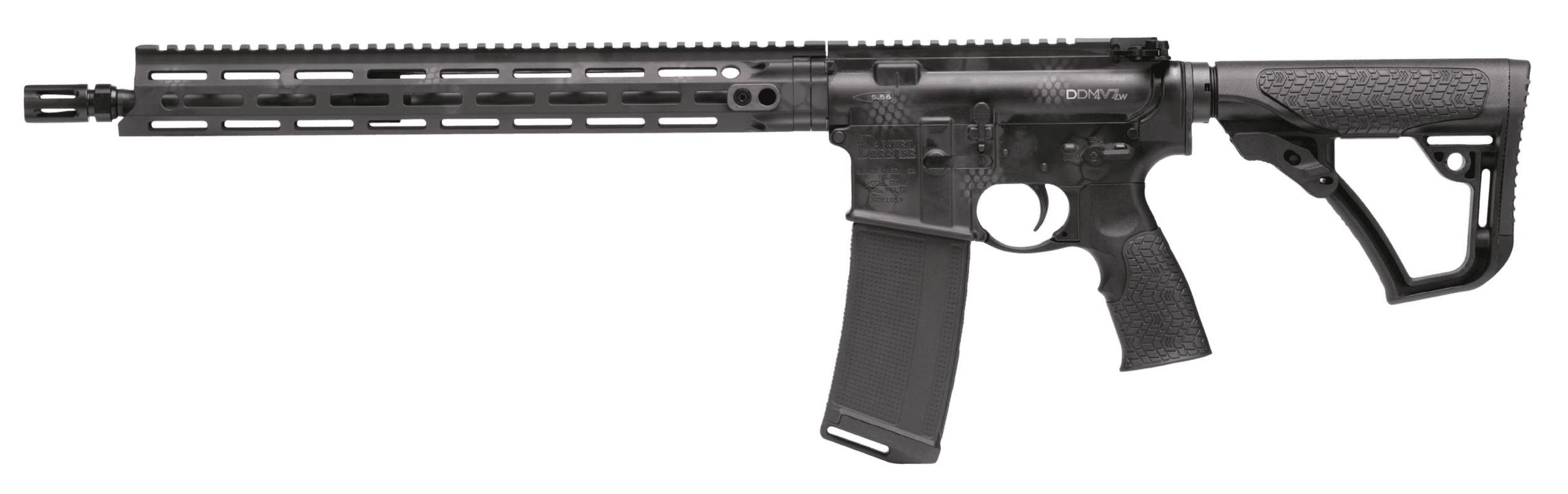 Daniel Defense Ddm4 V7 5.56x45mm NATO 16in 10rd Rattlecan Cerakote 6 Position Stock