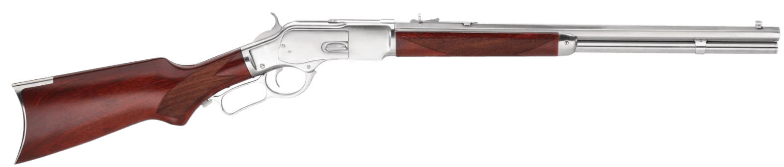 Taylors & Company 550232 1873 45 Colt (LC) Caliber with 10+1 Capacity, 20" Barrel, Silver Metal Finish & Walnut Fixed Pistol Grip Stock (Full Size)