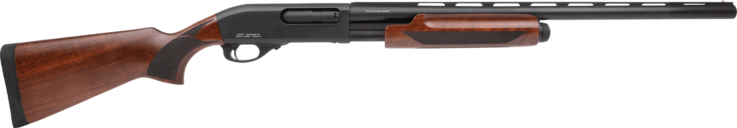 Armscor PA12 Waterfowl 12GA, 26in. Barrel, 4rd, Wood Stock & Forend - Black (PA12MNL26)