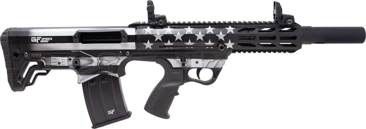 G-Force Arms GFY-1 Bullpup Shotgun 12 ga 18.5 in. USA Black and White 5 rd.