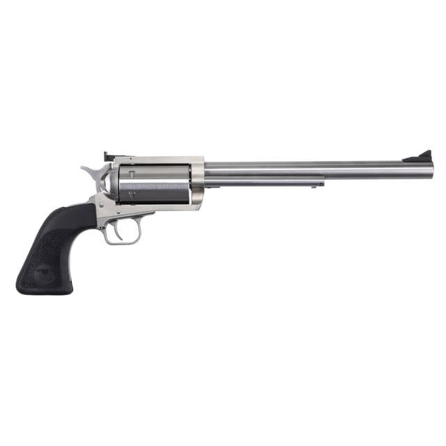 Magnum Research BFR30306 BFR Extra Large 30-30 Win 6 Shot 10" Brushed Stainless Steel Barrel & Cylinder, Stainless Steel Frame, Black Hogue Rubber Grip, Exposed Hammer