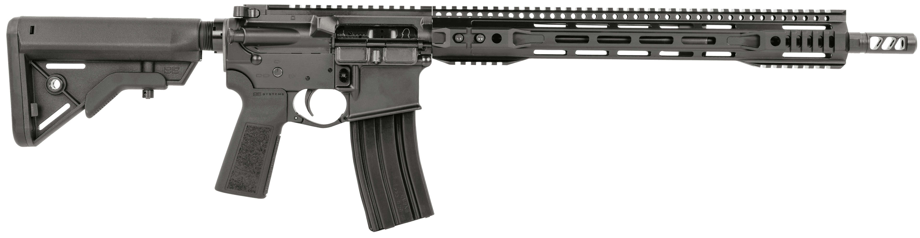 Franklin Armory 0010052BLK M4-HTF R3 XTD 5.56x45mm NATO 10+1 16" Light Contour Barrel w/ Aura XTD Muzzle Device, Salt Bath Nitride Finish, B5 Systems Bravo Stock & Grip, Custom Tuned Trigger