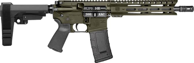 Diamondback, Carbon DB-15, 300 AAC Blackout, 10 inch, 30rd, OD Green