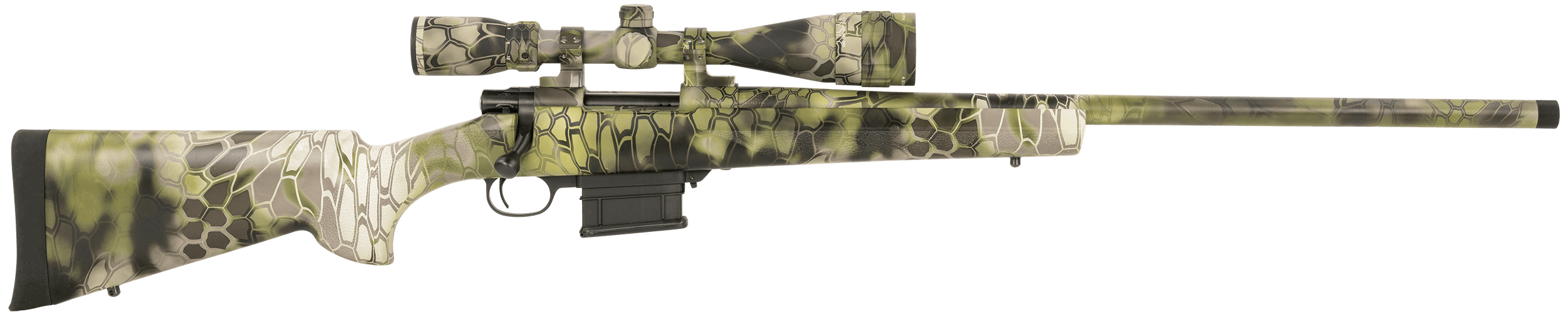 Howa HKF72502KAC M1500 6.5 Creedmoor 5+1 24" Heavy Barrel, Full Dip Kryptek Altitude, Synthetic Stock, Nikko Stirling GamePro 4-16x44mm, Bipod Included