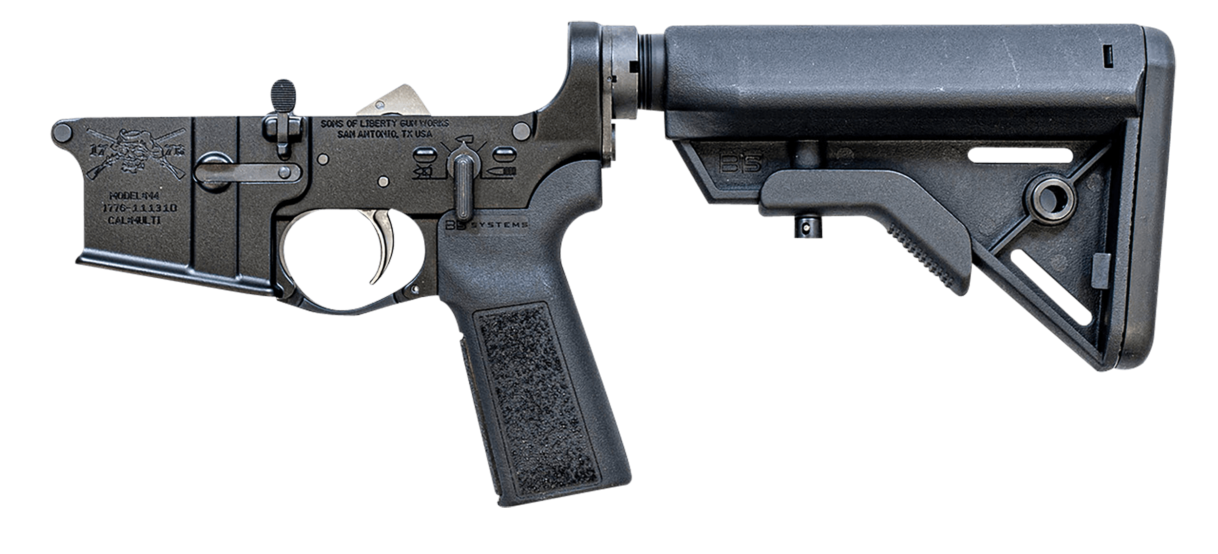 Sons of Liberty Gun Works M4 Lower Receiver Multi Caliber 7075-T6 Hard Coat Anodized