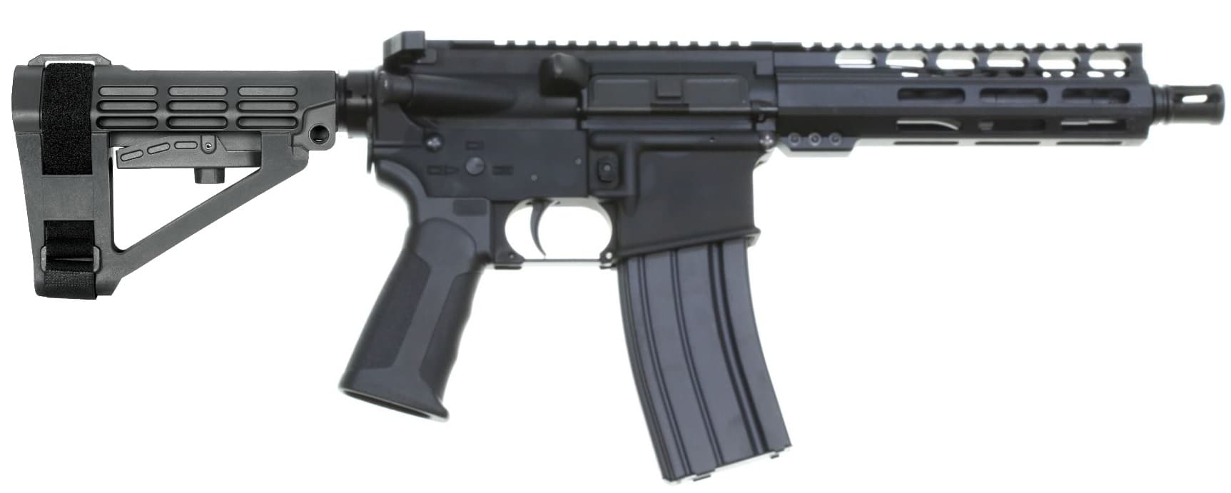 CBC PS2 Forged Aluminum AR Pistol - Black | 300BLK | 7.5" barrel | 7" M-LOK Rail | SBA4 Brace