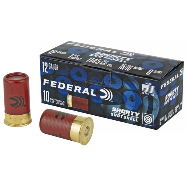 Federal Shorty Load, 12 Gauge, Shot, 15/16 oz 8 Shot, 10 Rounds