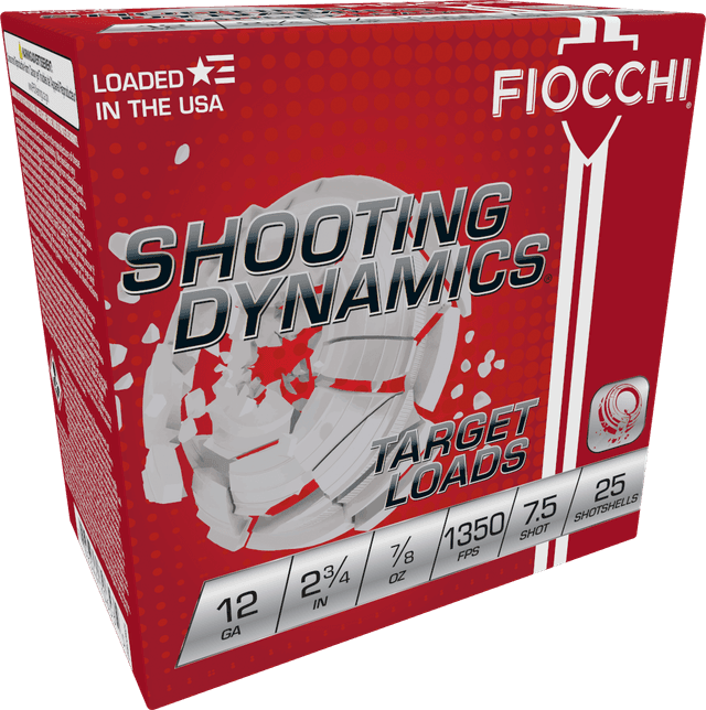 Fiocchi Shooting Dynamics Target 12 Gauge Shot 7/8 oz 25 Rounds